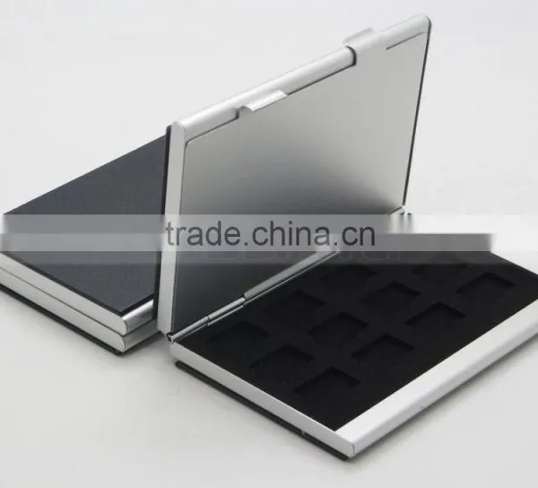 Leather Aluminum EVA 24 Micro SD TF Card Case Memory Card Storage Carrying Case Holder Protector photo-4