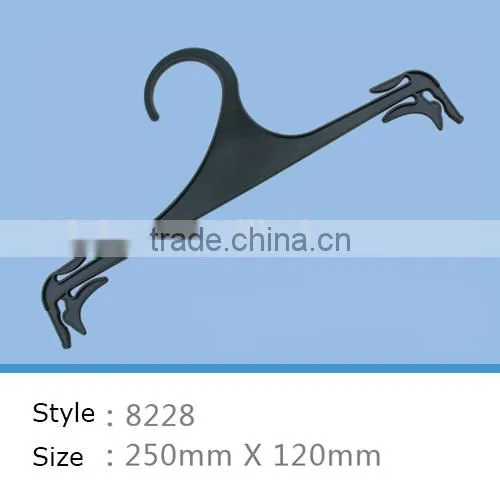 Wholesale Black New Design Plastic Clothes Hanger for Underwear and Bra