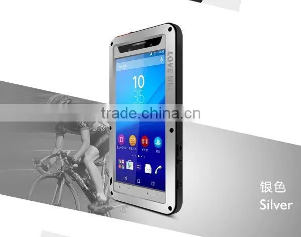 Original Love Mei Waterproof Case For Sony Xperia m5 Shockproof Metal Powerful Gorilla Glass Hybrid Phone Cover Case TB-0151 photo-3