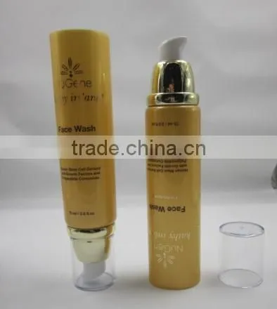 Exquisite Cosmetic Tube With Airless Pump Cap for Whiten Cream /Plastic Tube With Airless Pump Cap for Cosmetics Packaging photo-5
