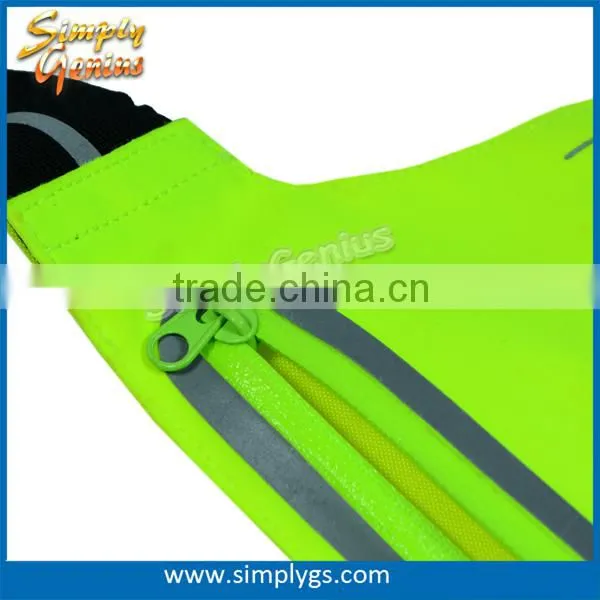 (super Hot) Polymer Waterproof Running Belt Fluorescent Green photo-5
