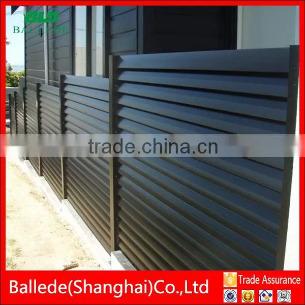 Competitive Price Fixed Oval Blade Aluminum Louvre Fence photo-2