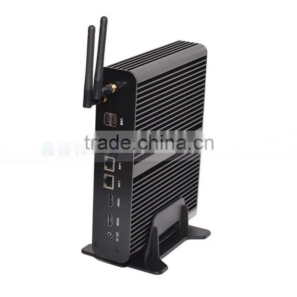Micro pc Gaming Desktop Computer i7 5500u Broadwell Chipset 2 Rj45 2hdmi sd Card Optical Fiber Nettop pc Portable photo-4