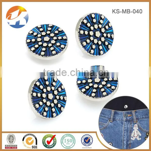 Zinc Alloy Remove Custom Metal Jacket Buttons photo-3