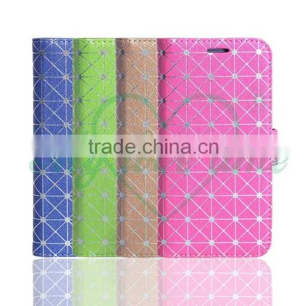 Grid Patterm OEM Leather Case for Samsung S6 Edge photo-2