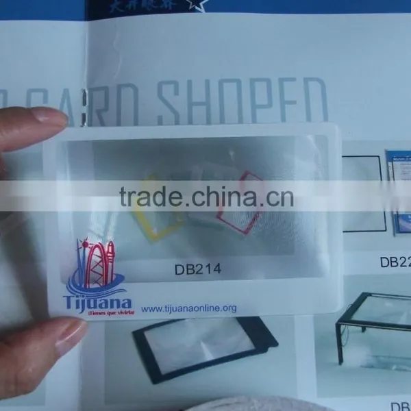 Credit Card Size Plastic Fresnel Lens