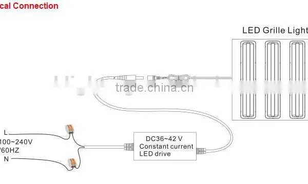 600*600 36W 3200LM Office Led Grille Light photo-5