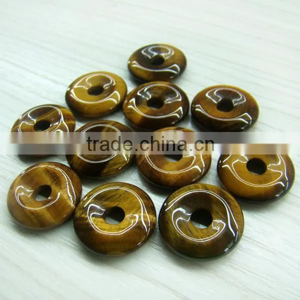 Natural Tiger Eye Stone Donut for Wholesale photo-2