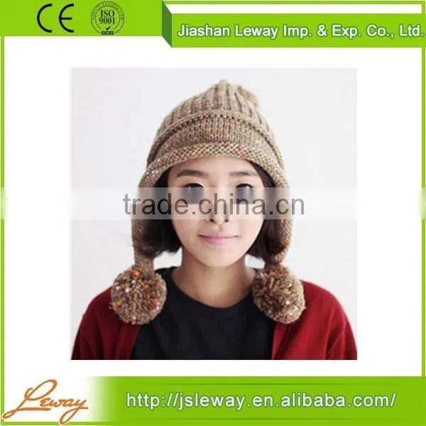 China Custom High Quality Knit Beanie Cat Ears photo-2