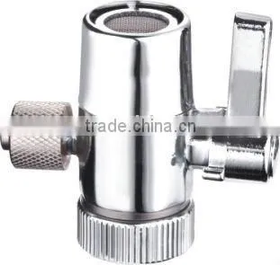 Faucet Diverter Valve With Metal/plastic Handle,One Way Diverter Valve With Switch for RO Water System,fittings