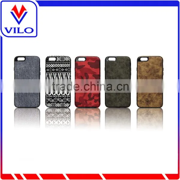 Fashionable Canvas Leather TPU Case