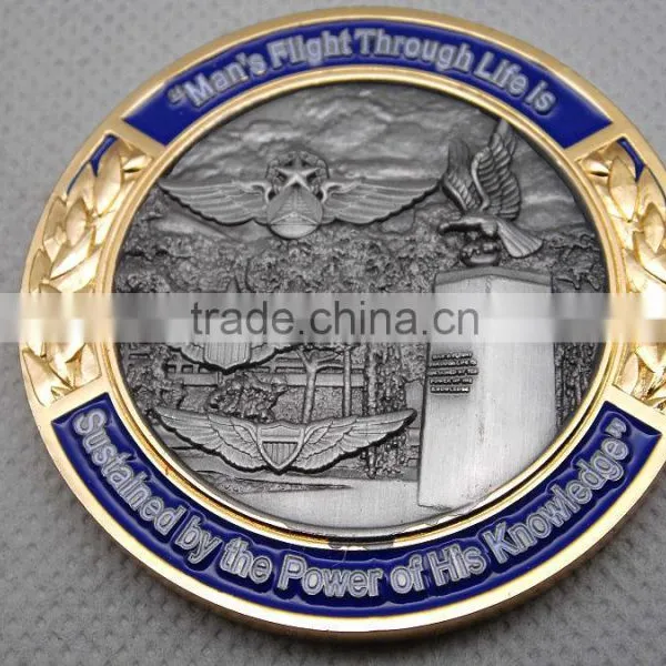 Low Price Custom Made Engraved Coin Cheap Price Factory Custom Antique Silver Plating Commercial Coin photo-2