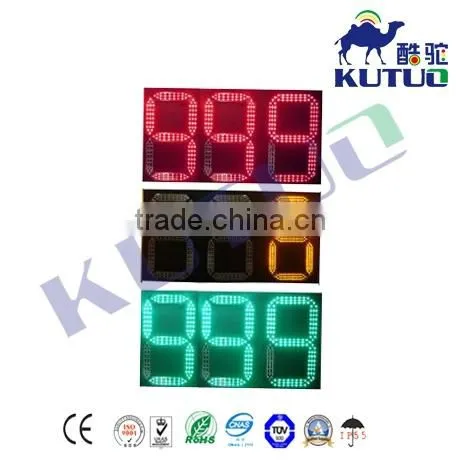 1100x600 R&Y&G Three Digits Traffic Lights Countdown Timer/High Quality Solar LED Traffic Signal Countdown Timer