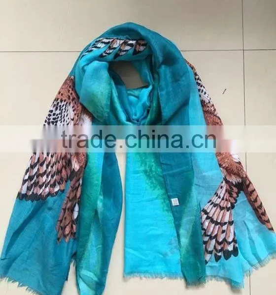 New Arrival Custom Design Silk Screen Print Polyester Scarf photo-2
