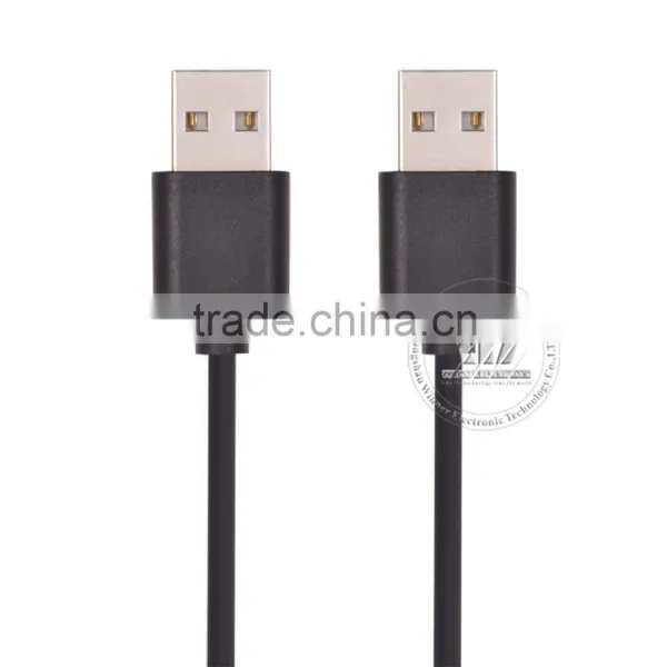 New Hi-Speed USB 2.0 Cable Type A Male to Type A Male Black Molding Type photo-2
