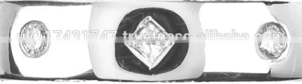Palladium Diamond Bands photo-2