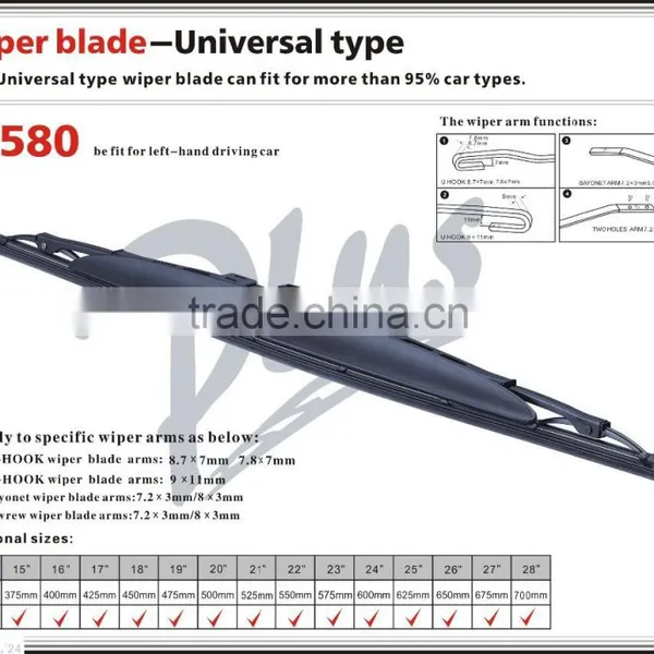 Car Accessories Frame Universal Wiper Blade T580 photo-2