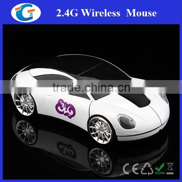 Wireless Custom Logo 2.4Ghz Racing Car Mouse photo-4