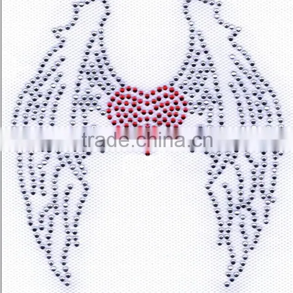 New Wing Rhinestone Transfer Design ,rhinestone Hot Fix Motifs photo-4