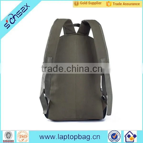 2016 Cheap Canvas Brown School Backpack Bag for Teenager Boys photo-2