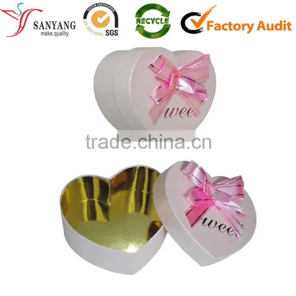 Custom Wholesale Sweet Lovely Heart Shape Gift Packing Box for Chocolate Candy Biscuit to Kids photo-3