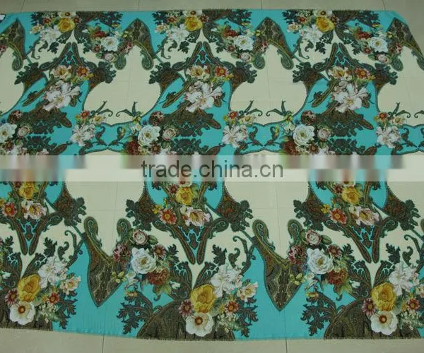 2014 Popular Digital Silk Printed Fabric