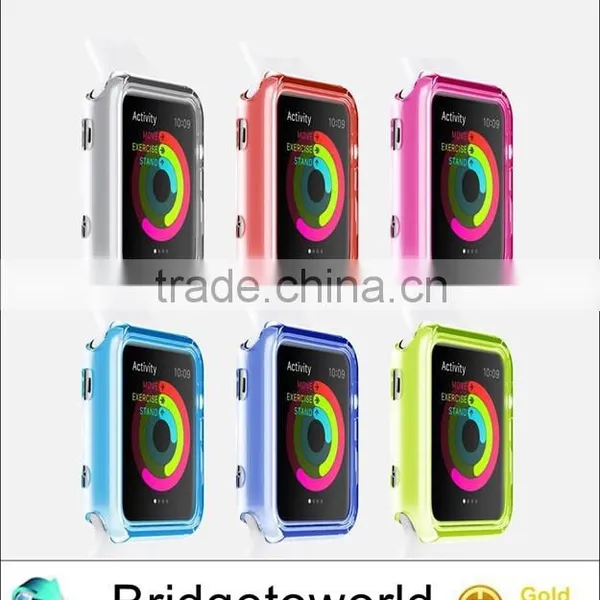 Soft Ultra Thin Transparent Protective TPU Gel Clear Cover Case for Apple Watch 38mm 42mm photo-5