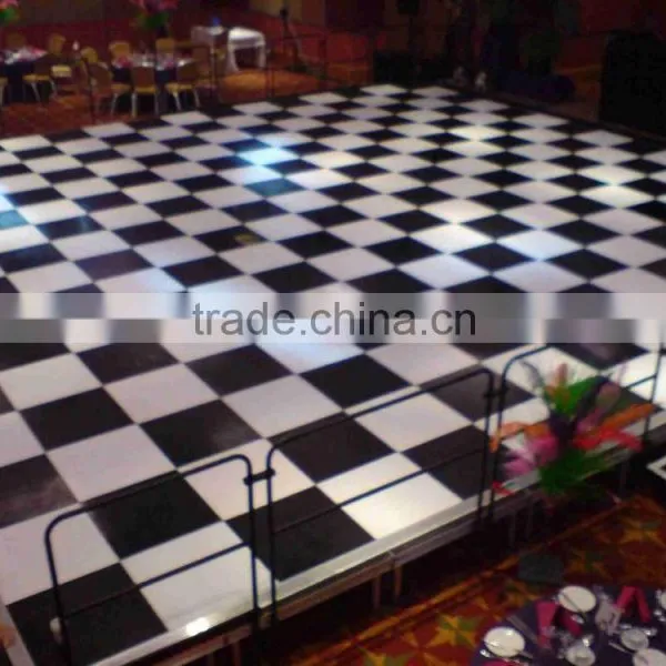 Rental Stage Platform Black White Dance Floor Portable photo-6