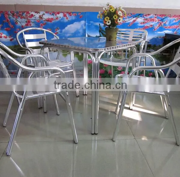Good Quality Dining Table Chairs Restaurant Aluminum Set YC020 YT8A