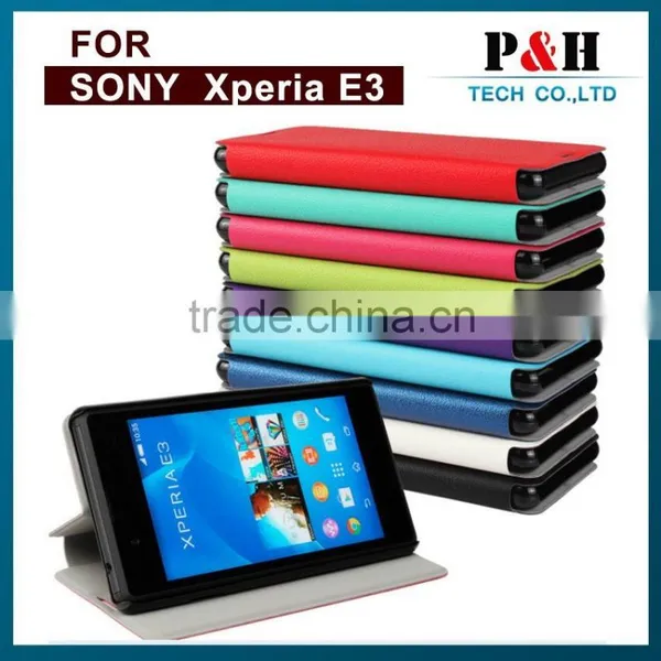 2015 Express Mobile Phone Wallet Flip Cover Case for Sony Xperia e3 photo-5