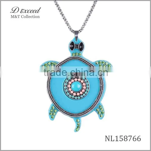 Yiwu Wholesale Cute Plastic Tortoise Pendant Necklace NL158762-8 photo-5