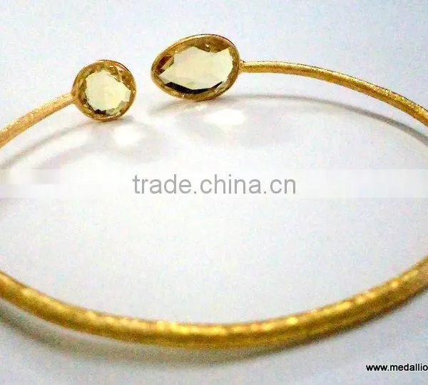 Turqioise Vermeil Gold Plated Sterling Silver Bangle, Gold Plated Bangle, Turquoise Bangle photo-6