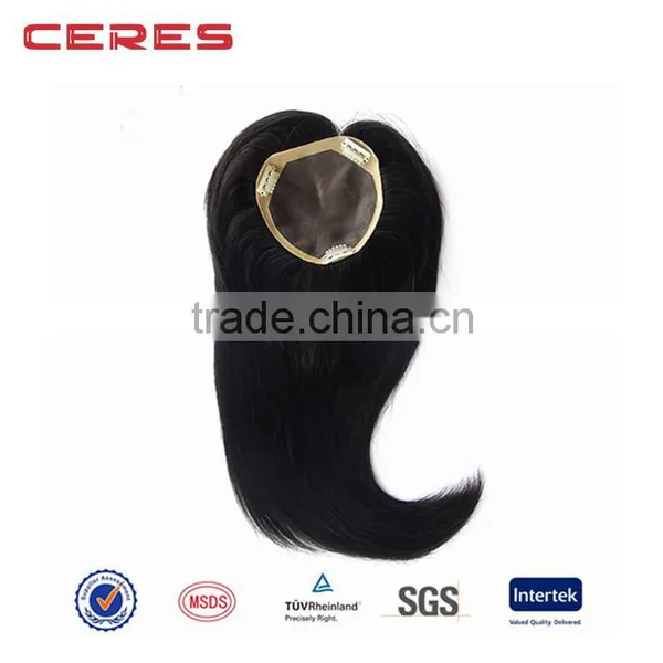 Natural Looking Factory Cheap Price Mono Top Hair Pieces Add Clips Virgin Human Hair Toupee for Women Quality Choice photo-2