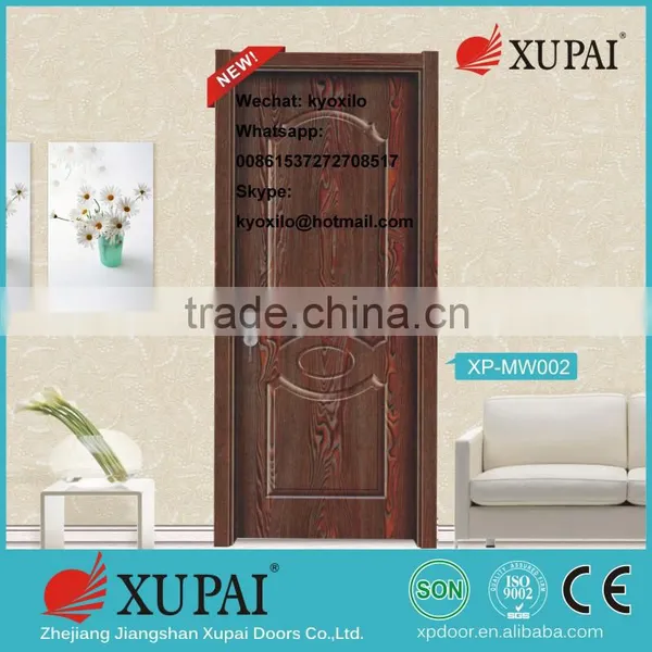 Retailor Price Melamine Laminated Wood for Home Apartment Bathroom Inetrior Door With Glass Free Shipping