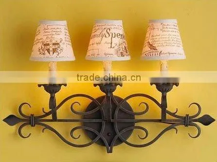 UL & CUL Listed Wrought Iron Wall Light in Bronze