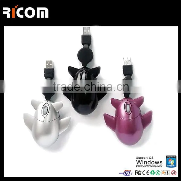 Gift Promotion Airplane Shape 3D Wired Optical Mouse photo-5