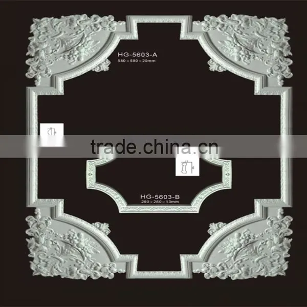 China pu Material Elegant Corner&frames Moulding/pu Foam Decorative Ceiling Corner Moulding photo-2