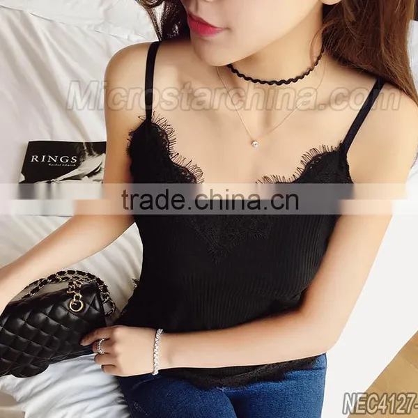 2016 Fashion Woman Hot Sexy Black Lace Multi Layers Fancy Tattoo Choker Necklace 2pcs Set Vintage Lolita Necklace photo-5