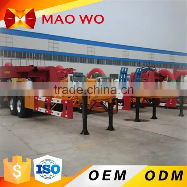 Hot Sale 3 Axle 50tons 40 ft Container Skeleton Used Trailer for UK photo-3