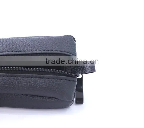 Genuine Leather Coin Bag Two Zipper Closure With Key Ring Since 1997 photo-3