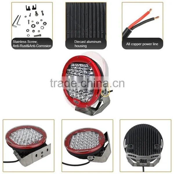 Super Hot High Quality 9" 96W 111W 160W 185W Led Work Light, Led Work Lamp, 185W LED WORK LIGHT photo-4