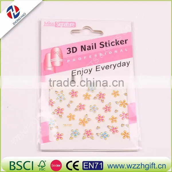 3D Gold Nail Art Stickers Decals, Flower Designs Metallic Nail Art Decoration Tools Fashion Manicure Nail Decals photo-5