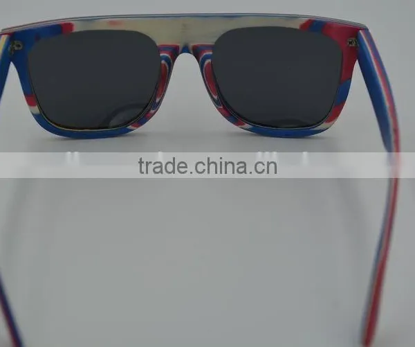 2015 New Arrive Skateboard Wooden Sunglasses Polarized Lens Wooden Sunglasses Frames Wholesale photo-4