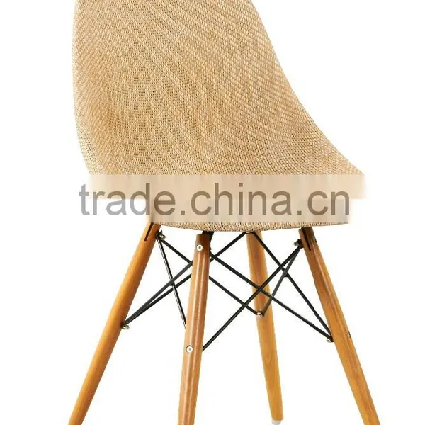 Cheap Simple Design Rattan Bar Stool With Foldable Wooden Feet photo-3