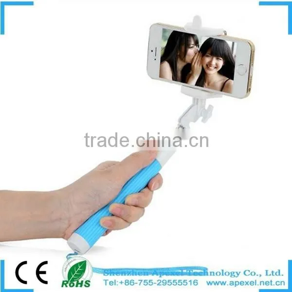 Newest Double System Wireless Bluetooth Extendable Handheld Monopod for IPhone 5 5s Samsung Galaxy Note 3 photo-2