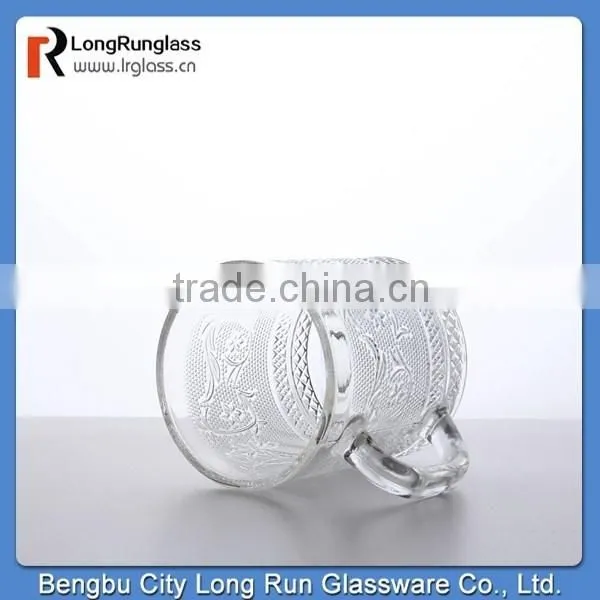 LongRun 310ml Carved Frosted Water Juice Drinking Glass Mug Wholesales photo-3