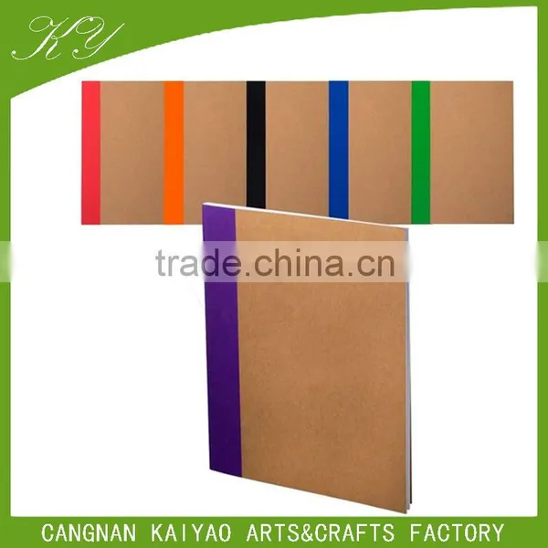 A5 Cute Cheap Recycled Brown Kraft Paper Blank Notebook photo-2