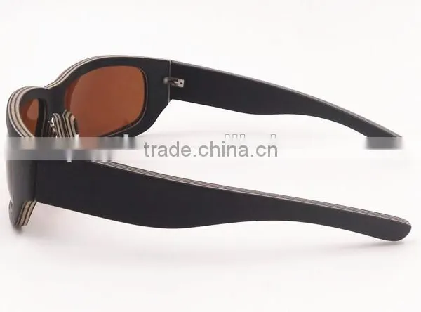 8 Bit Maple Wood Sunglasses Big 8 Curve Sport Thin Layers Eyeglasses photo-3