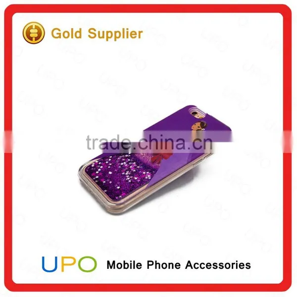 [UPO] Beautiful Girl Glitter Star Dynamic 3D Liquid Quicksand TPU Phone Case for IPhone 6 photo-5
