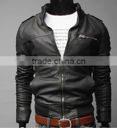 Mens Quality Leather Jackets,rugged Leather Jacket for Mens,Jackets Style and 100% Leather Filling Material Leather Jacket photo-3